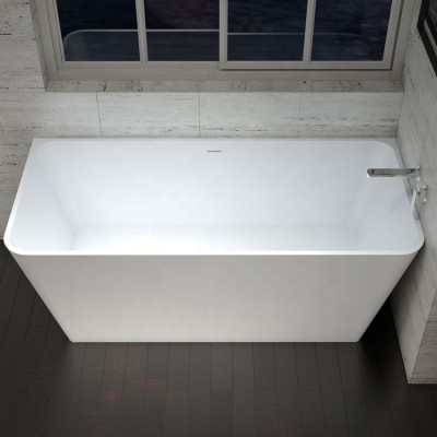 newest custome-made corian poly marble solid surface bathtub TC-S90