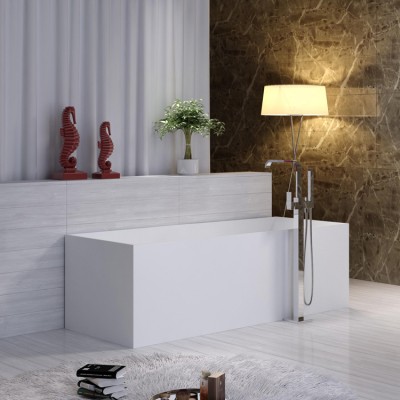 Square Solid Surface Bathroom Free Standing Bath Tub